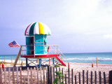Life Guard Station  South Beach  Miami  Florida  USA
