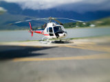 Helicopter Lifting Off  Juneau  Alaska  USA
