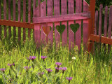 Close-up of a Picket Fence Gate