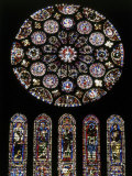 Rose Window of South Facade Chartres Cathedral Chartres France