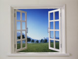Open Window to Bucolic Landscape