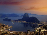 Sugar Loaf Mountain  Guanabara Bay  Rio de Janeiro  Brazil