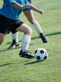 Two Teenagers Playing Soccer