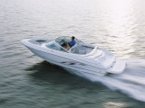 Two People in a Motorboat
