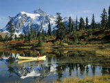 Picture Lake Mount Shuksan  Washington  USA