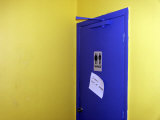 Bathroom Door with an Out of Order Notice