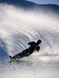 Silhouetted Water Skier