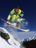 Snowboarder in Yellow
