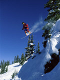 Airborne Snowboarder
