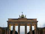 The Brandenburg Gate Glows in the Evening Light in Berlin