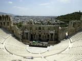 A General View of the Herod Atticus Theater at the Foot of the Acropolis Hill