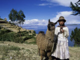 Aymara Indian Isle Del Sol Lake Titicaca  Bolivia