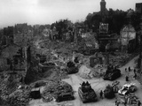 Tanks of the US 7th Army Rumble Through Nuremberg