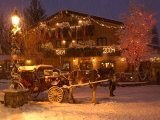 Snow from a Winter Storm Begins to Accumulate in Vail  Colo