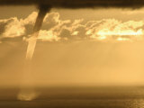 A Water Spout Appears Just off the Coast of Palos Verdes