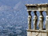 A View of Modern Athens from the Ancient Acropolis Hill