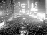 This Aerial View Shows New York's Times Square at Midnight