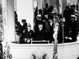 US President Franklin D Roosevelt  Center  Admiral William W Pratt