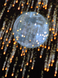 The Moon's Disk Seen During Fireworks Marking the Defender of the Fatherland Day