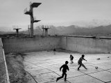 Afghan Boys Play Soccer