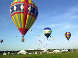 Hundreds of Balloon Fly Over the Early Morning Sky of Johnson Space Center Houston