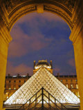 View of the Pyramid and the Louvre Museum Building