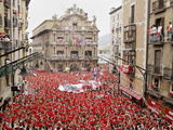 The "Chupinazo" the Official Opening of the 2006 San Fermin Fiestas