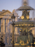 Fountain in Place de la Concorde  Paris  France
