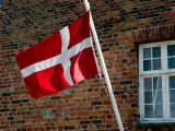 Danish Flag  Ribe  Jutland  Denmark
