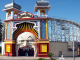 Entrance Gate to Luna Park  Melbourne  Victoria  Australia