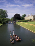 Punting on the Backs  Cambridge  England
