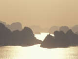 Ha Long Bay and Karst Hills at Sunset  Vietnam