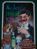 Restaurant Sign  Prague  Czech Republic