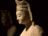 Gold Painted Bodhisattva in Contemplation  China