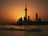 Oriental Pearl TV Tower and High Rises  Shanghai  China
