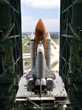 The Space Shuttle Discovery Begins Its Six Hour Trek from the Vehicle Assembly Building