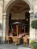 Sidewalk Cafe in the Marais  Paris  France