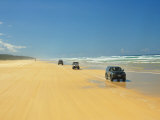 Four Wheel Drives  Seventy Five Mile Beach  Fraser Island  Queensland  Australia