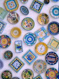 Ceramic Plates on Shop Wall  Algarve  Portugal