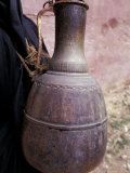 Copper Water Jug is Carried from Well to Homes  Morocco