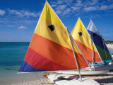 Sailboats on the Beach at Princess Cays  Bahamas