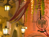 Griechengasse Cafe at Night  Vienna  Austria