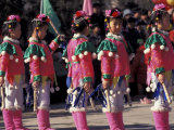 Children's Performance Celebrating Chinese New Year  Beijing  China