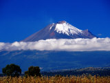 Popocatepetl and Cloud From Near Huejotzingo  Huejotzingo  Mexico