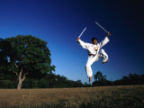 Man Performing Silat (Martial Art)  Australia