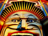 Face of Luna Park at Sunset St Kilda  Melbourne  Australia