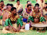 Men Seated for Ceremony  Fiji