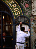 Old Pastry Shop Facade on Las Ramblas  Barcelona  Spain