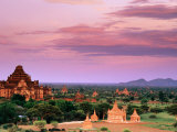 Pink Sky From Swesandaw Paya  Bagan  Myanmar (Burma)