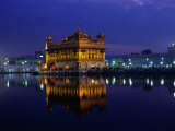 The Golden Temple  Illuminated at Night  Amritsar  India